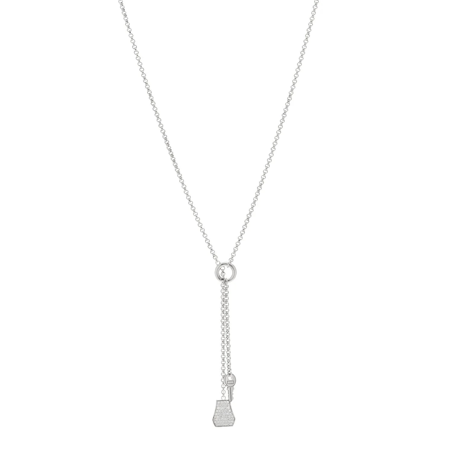 Hermès — 18K White Gold Kelly Clochette — Jewelry — resale