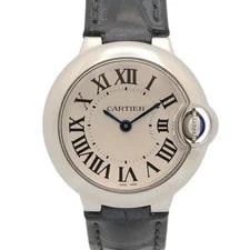 Cartier — Cartier Ballon Bleu Stainless Steel Leather S Silver W69018Z4 U — Watch — resale