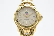 [Exc+3] Tag Heuer Professional 200M S94.713M/E Gold Bezel 34mm Qz #17 2