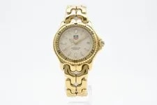 [Exc+3] Tag Heuer Professional 200M S94.713M/E Gold Bezel 34mm Qz #17 4