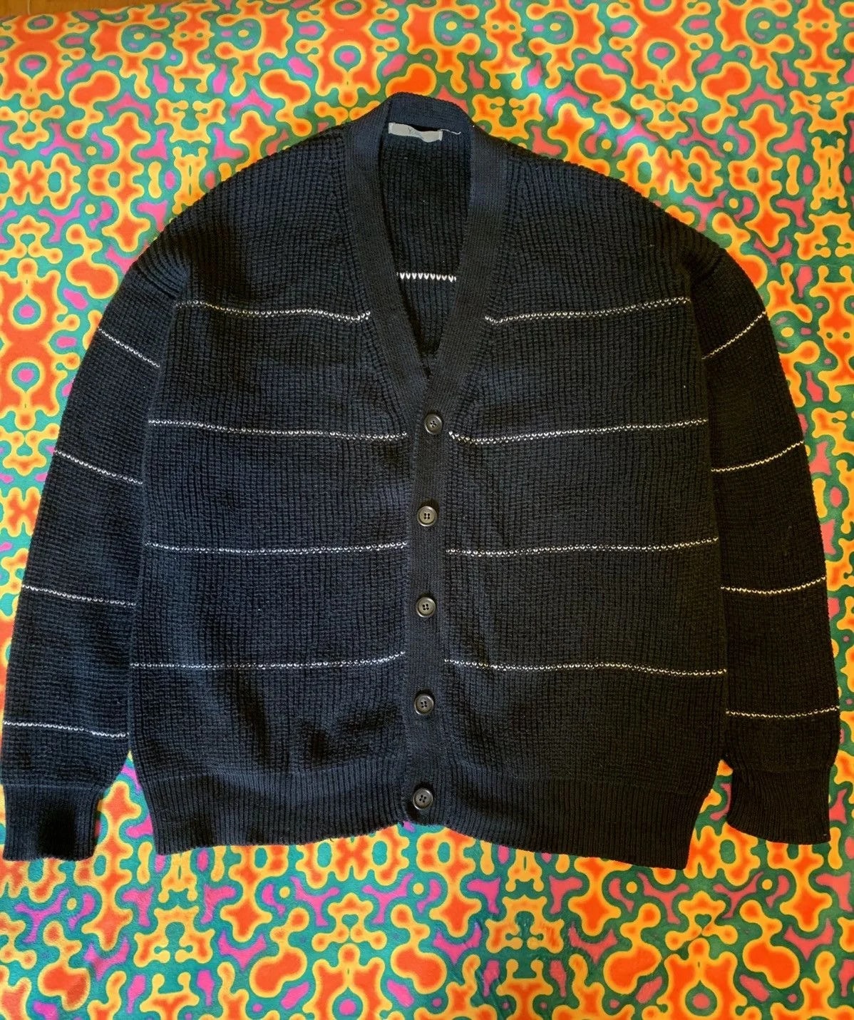 Heavyweight Stripe Cardigan — streetwear — resale