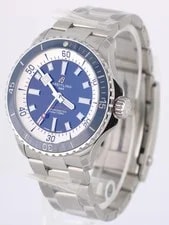 NEW Stickered Breitling SuperOcean Papers Steel Blue 42mm A17375 BOX 3