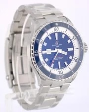 NEW Stickered Breitling SuperOcean Papers Steel Blue 42mm A17375 BOX 4