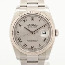 Rolex — Rolex Datejust 36 116234 Ss×wg SS AT Silver-Face 1 Extra Link — Watch — resale