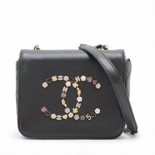 Chanel — Chanel Coco Mark Single Flap Single Chain Icon Metal Fit — Handbag — resale