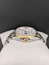 Tudor Prince Daydate White Roman Dial 18K Gold. 76213 Excellent Condition 4
