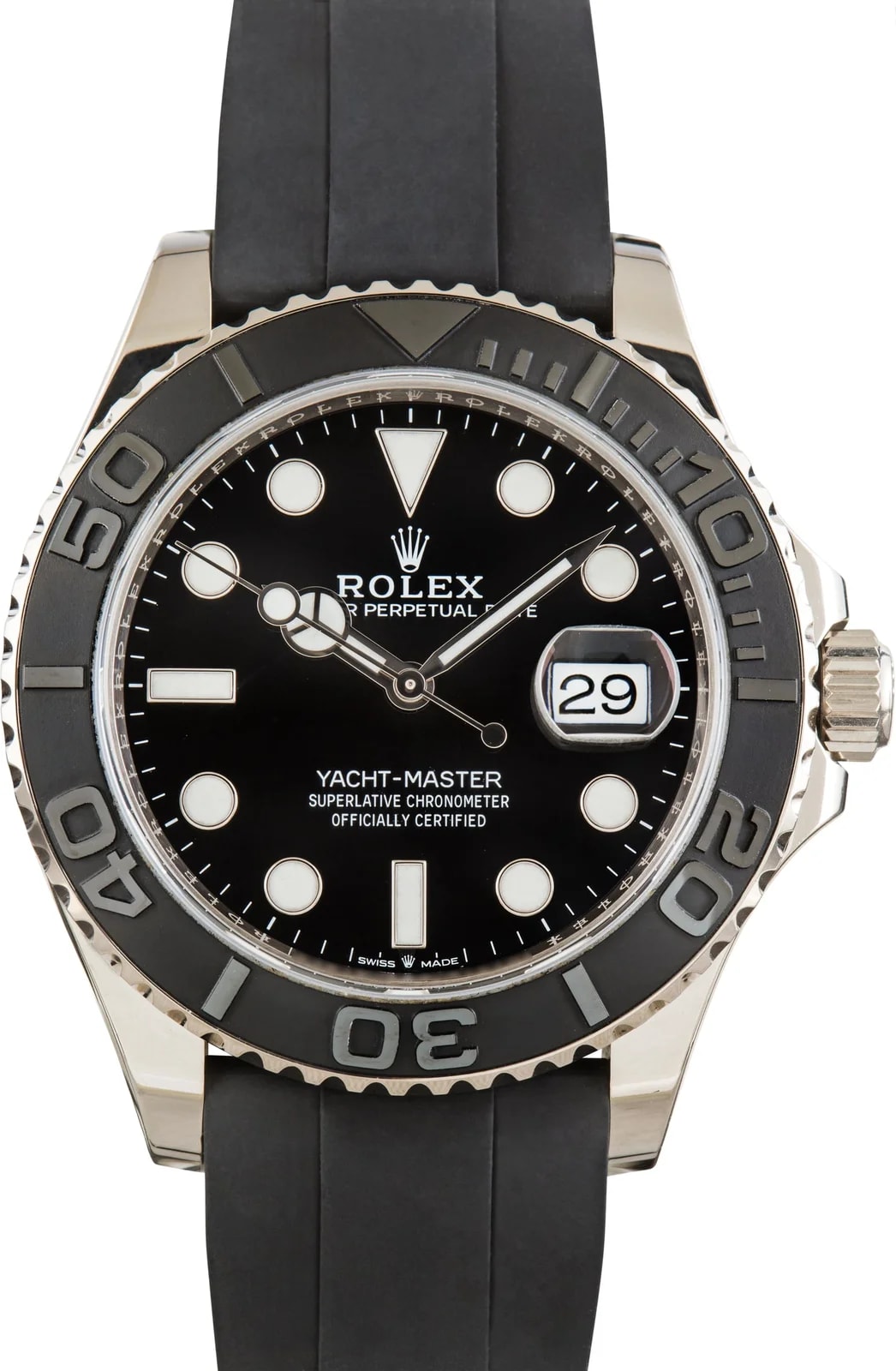 Rolex — 18k White Gold Rolex Yacht-Master 42 Ref 226659 Black Dial — Watch — resale