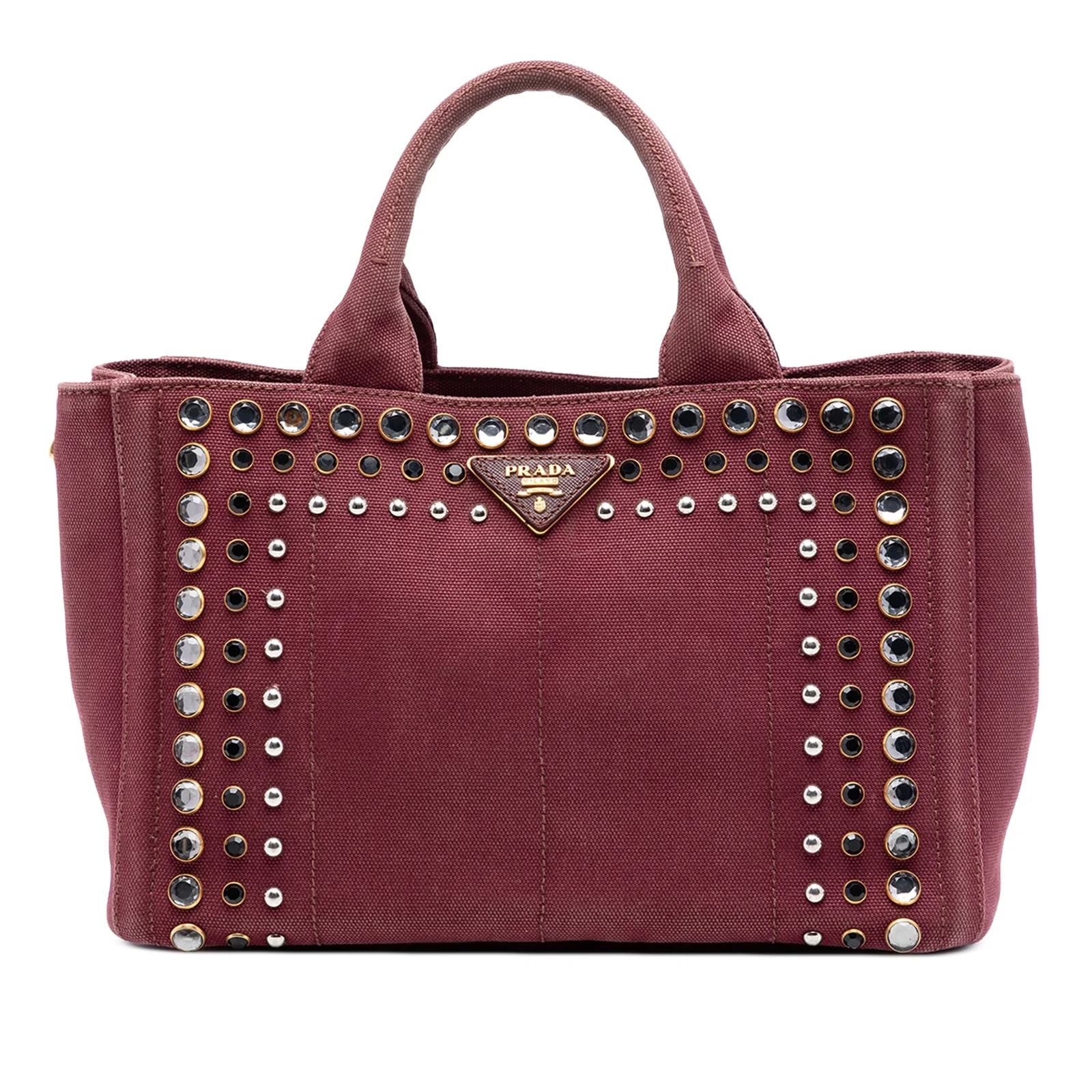 Prada — Small Canapa Bijoux Satchel — Handbag — resale