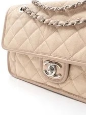 Chanel French Riviera Quilted Caviarskin Medium Single Flap 2