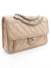 Chanel French Riviera Quilted Caviarskin Medium Single Flap 3