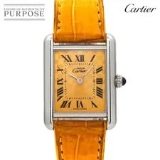 Cartier Must Tank SM 2003 Limited Edition Orange SV925 2