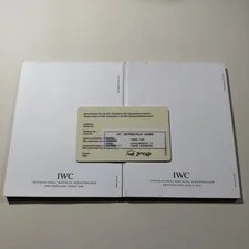 IWC Guarantee Card & Manual Set, International Warranty, From Japan 2