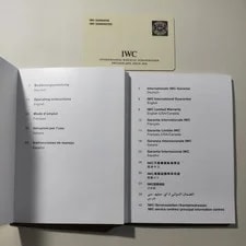 IWC Guarantee Card & Manual Set, International Warranty, From Japan 4