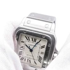 Cartier Santos Galbee SM W20024D6 Ivory Stainless Steel / 54079 Quartz #W2197 4