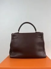 Auth Hermes Kelly 32 Cacao HW With Strap Rank AB 3