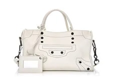 Balenciaga — Balenciaga Veau Soyeux Perforated S City Motocross — Handbag — resale