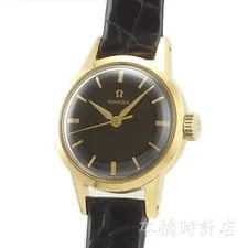 Omega — Omega 2843 K18YG Cal.252 Manual Black Dial 1950s — Watch — resale