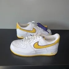 Nike — Size 9.5 - Kobe Bryant X Nike Air Force 1 Retro QS Low Lakers Home — Sneaker — resale