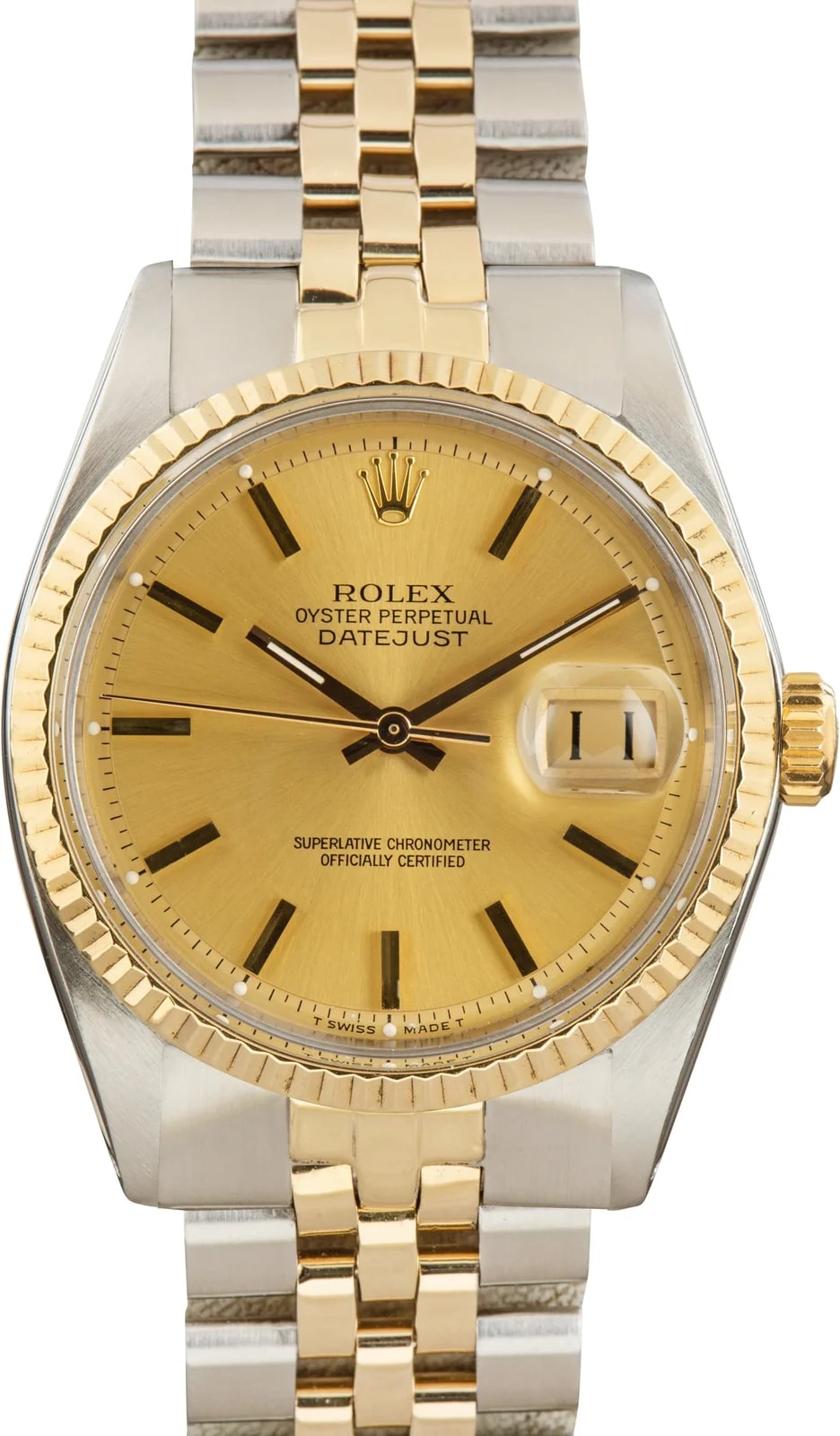 Rolex — Rolex Datejust 36 Ref 1601 Champagne Pie Pan Dial — Watch — resale