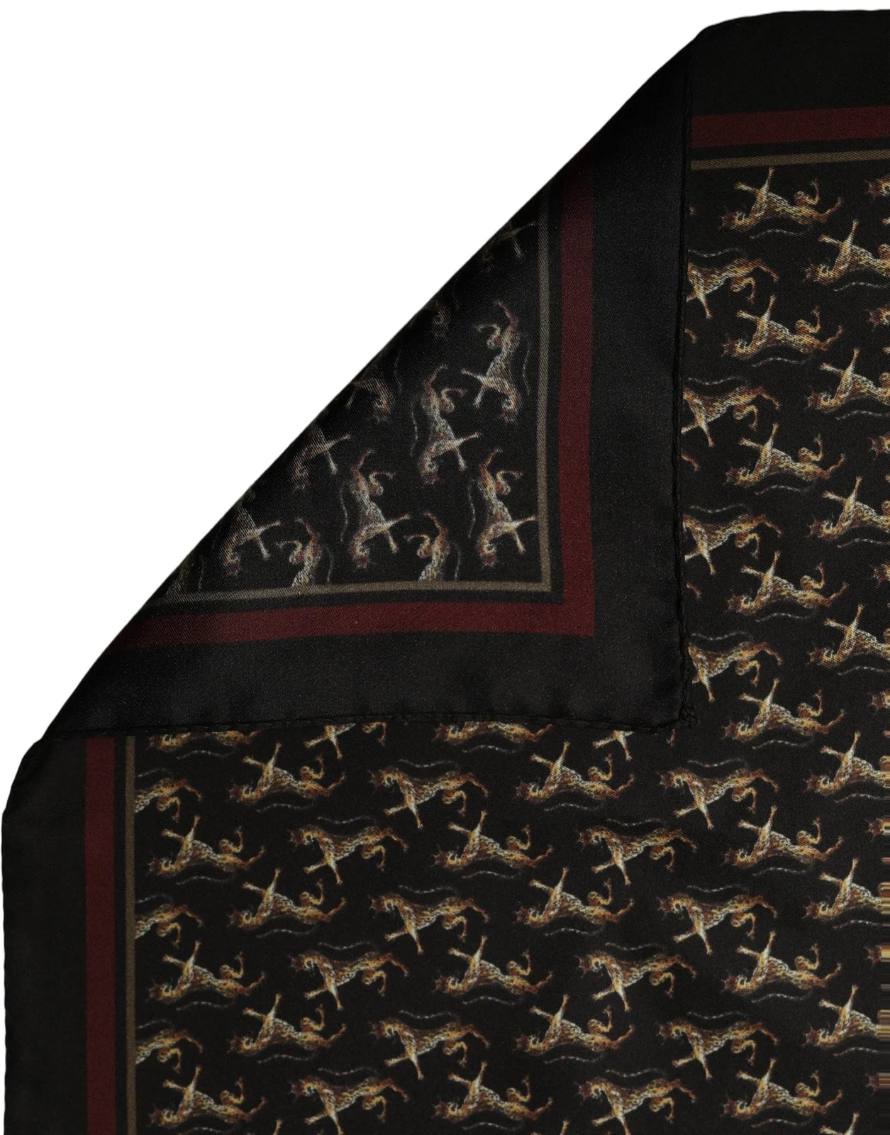Dolce & Gabbana — Dolce & Gabbana Horse Pocket Square Foulard Scarf — Accessory — resale