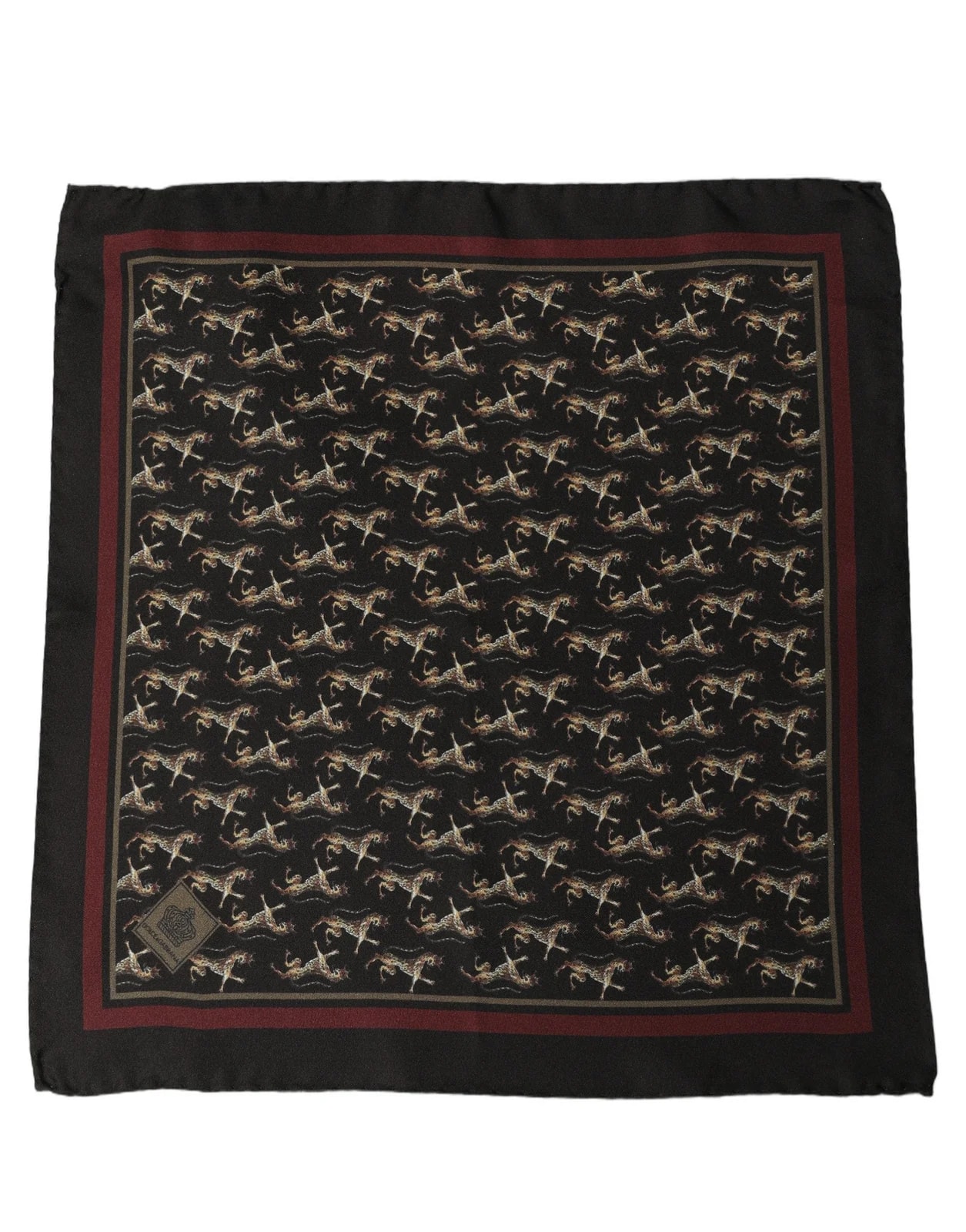 Dolce & Gabbana Horse Pocket Square Foulard Scarf 2