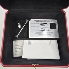 2025 Papers Cartier Santos de Steel Large White Dial WSSA0018 BOX 3