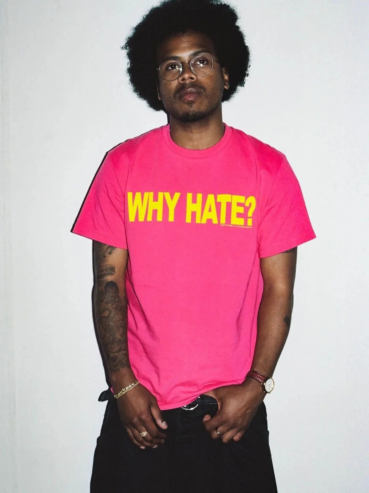Supreme — in Bag, Why Hate Based God Supreme Tee — streetwear — resale