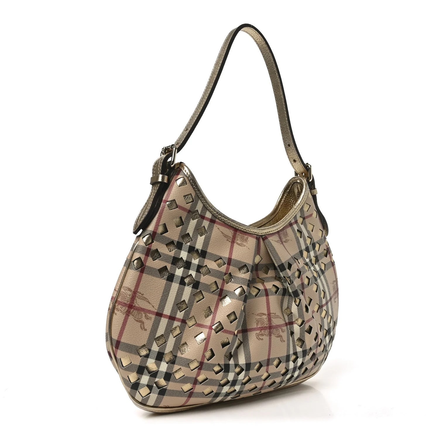 Check Claudia Drawstring Hobo 3