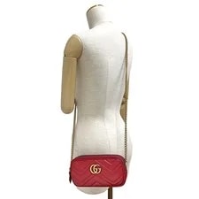 Gucci GG Marmont Mini Chain 546581Dtdct6433 Double G Chevron 3