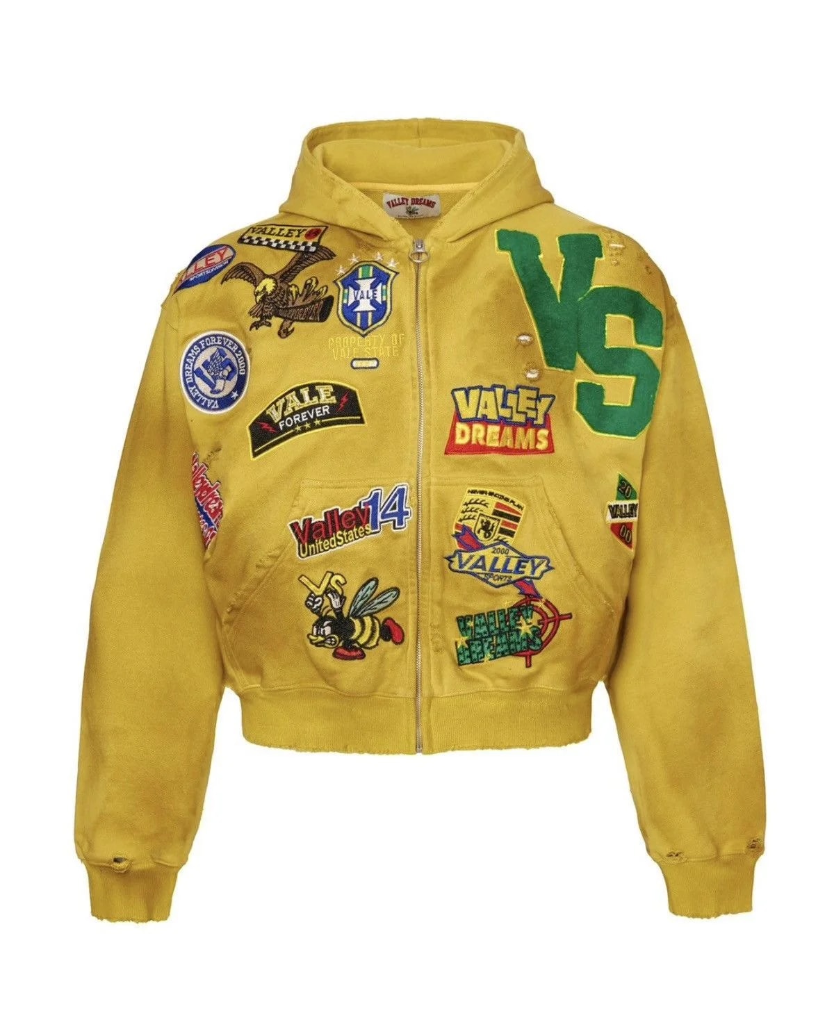 Vale Forever Doodle Patches Zip Up — streetwear — resale