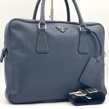 Prada Briefcase 2way Triangle Logo Business 2