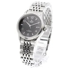 Tudor 1926 91350 28mm SS Black Dial Automatic Date #C523 2