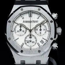 Audemars Piguet — Audemars Piguet Royal Oak Chronograph White Dial 26240ST.OO.1320ST.07 B+P — Watch — resale