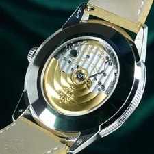 Patek Philippe Calatrava 40mm Gray 18K White Gold Calf Skin Strap SET 5226G 3