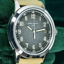 Patek Philippe Calatrava 40mm Gray 18K White Gold Calf Skin Strap SET 5226G 4