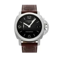 Panerai — Panerai Luminor 1950 3 Days Steel Auto 44mm Black Dial Strap PAM 320 — Watch — resale