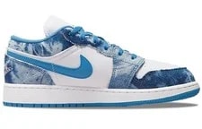 [DM8947-100] -- Jordan Air 1 Low 'Washed ' Low Top Basketball Sho 2