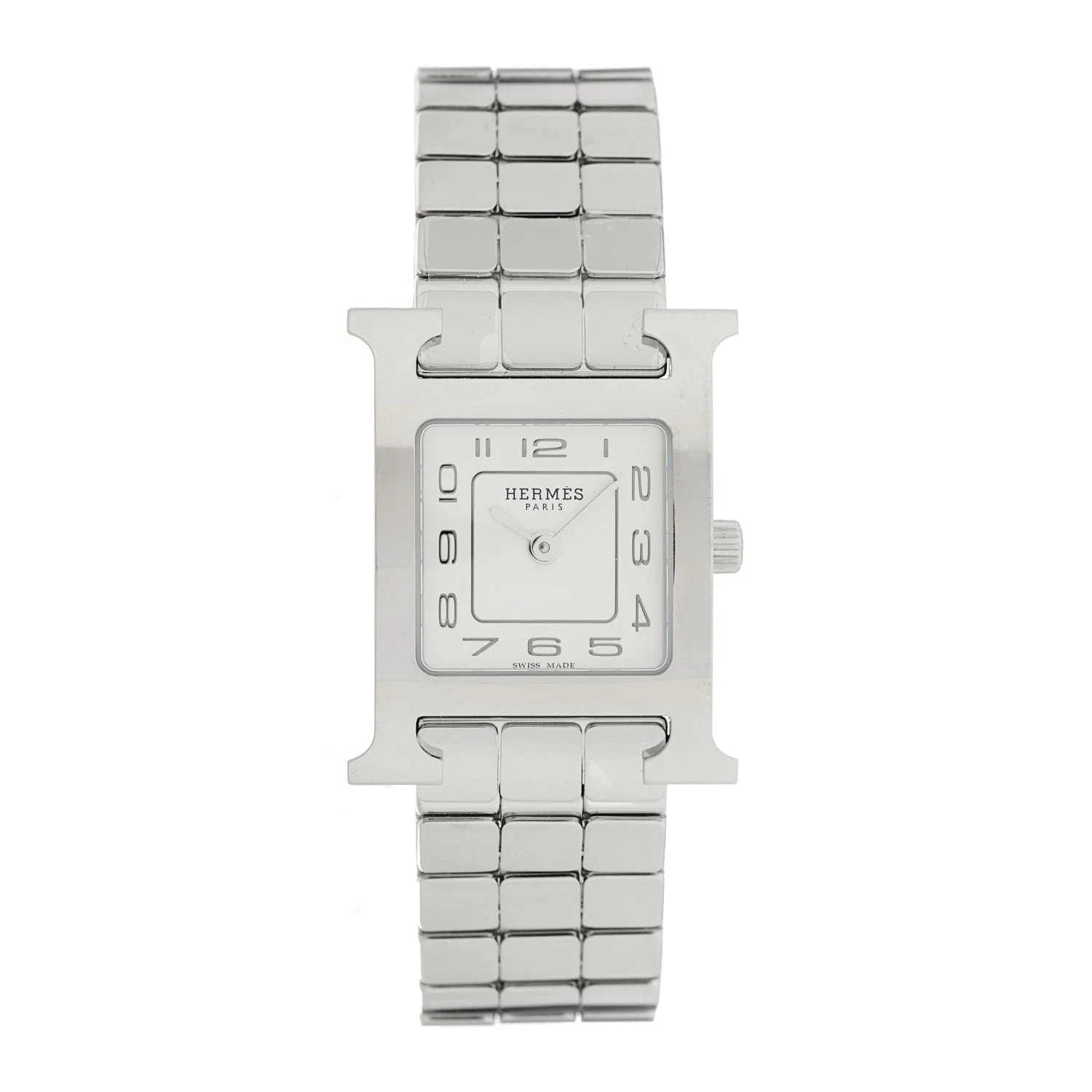 Hermès — Stainless Steel Epsom 17.2mm Heure H Hour Quartz Gold — Watch — resale