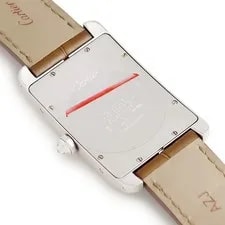 Cartier Tank American WB701351 Automatic 26.5mm K18WG Silver #HD193 2