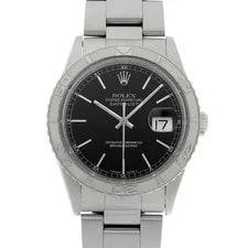 Rolex — Rolex Datejust 16264 36mm Stainless Steel Black #WW1930 — Watch — resale
