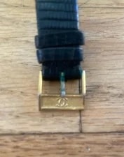 Cartier 1980s Tank Gold-Plated Black Leather Strap 3
