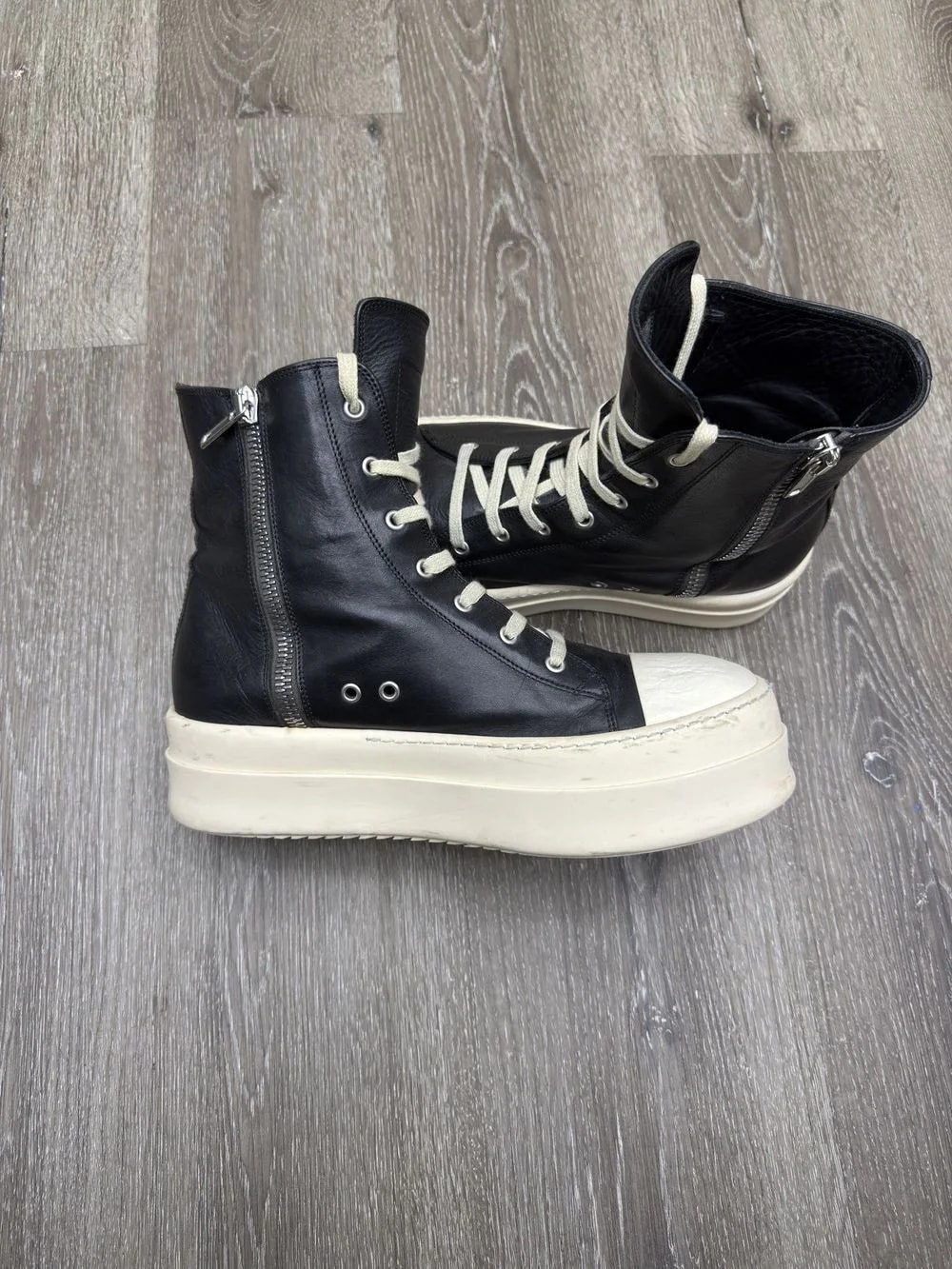 Rick Owens — Rick Owens Concordians Mega Bumper High ' Milk' — Sneaker — resale