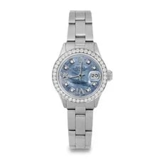 Rolex Datejust Blue MOP Roman Diamond Dial Diamond Bezel Oyster Band 2