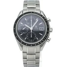 Omega Speedmaster Date Chronograph 40mm 3210.50 Stainless Steel mensWatch Bl... 2