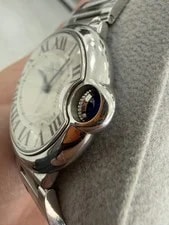 Cartier Ballon Bleu Silver Dial on Steel W69011Z4 2