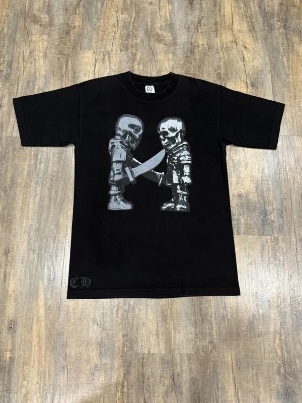 Chrome Hearts — Hearts Foti Skeleton Daggers Logo Tee — streetwear — resale