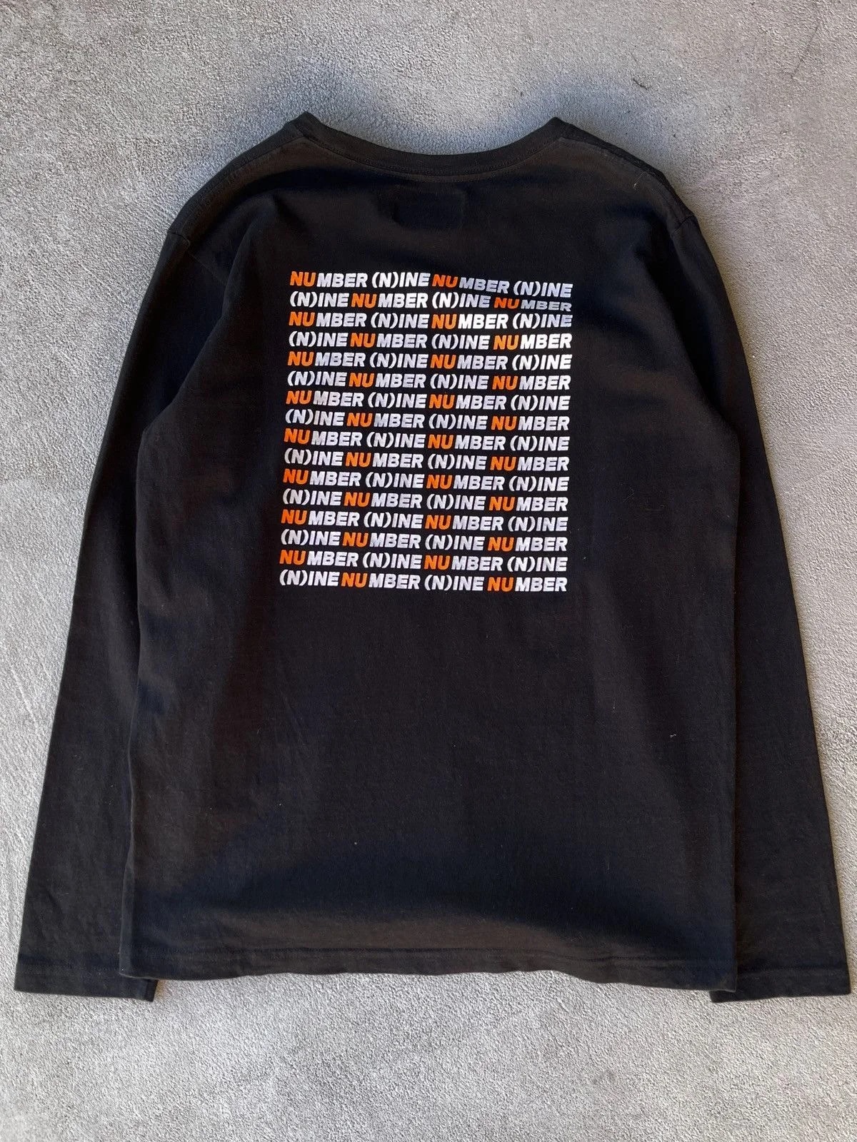 Number (N)ine — Steal! 2000s Number (N)Ine NU Box Logos LS Tee — streetwear — resale