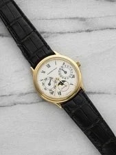 1991 Audemars Piguet Day Date Moonphase 25589BA 18K YG White Dial Auto 33 Mm 2
