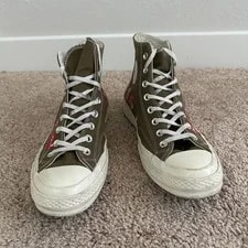 Comme des Garcons Converse CDG Play Chuck 70 Hi Top M 9 W 11 Heart 2
