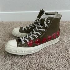 Comme des Garcons Converse CDG Play Chuck 70 Hi Top M 9 W 11 Heart 3